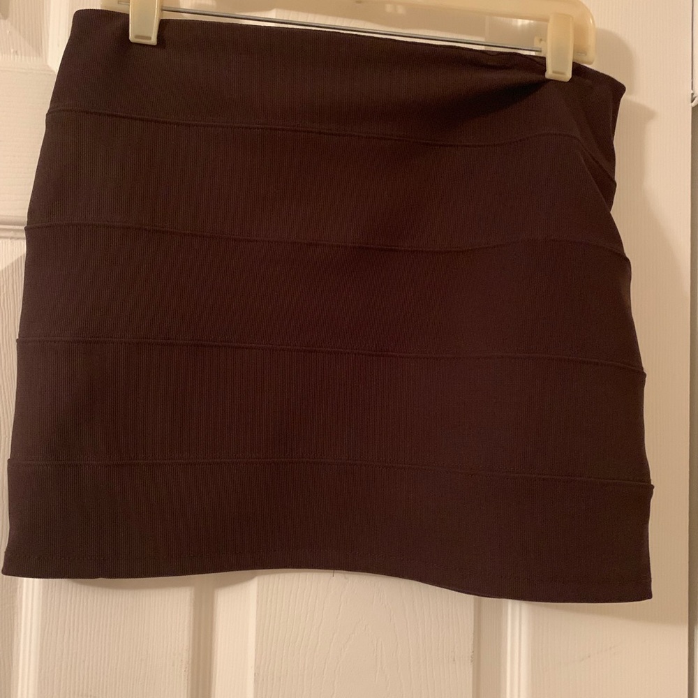 Brown mini skirt